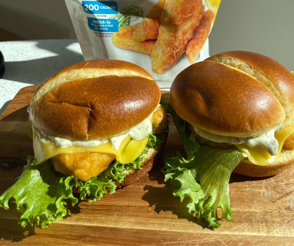 Two fish filet sandwiches