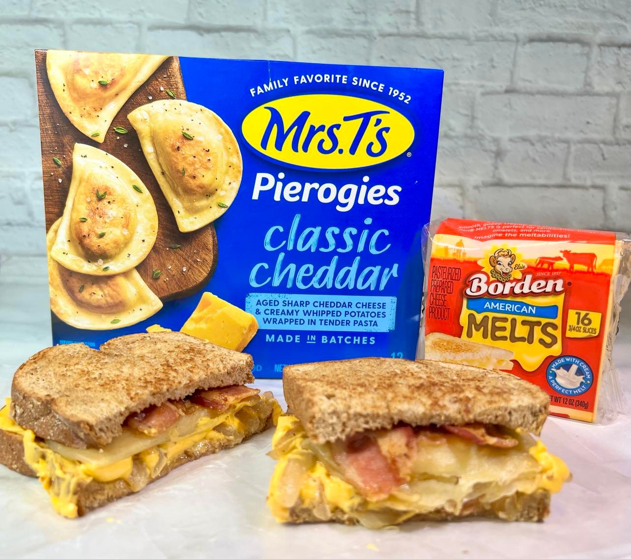Pierogi, Bacon, and Cheese Stuffed Sandwiches | Easy Home Meals