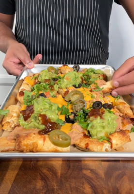 Hungry Empire Chicken Taquito Nachos