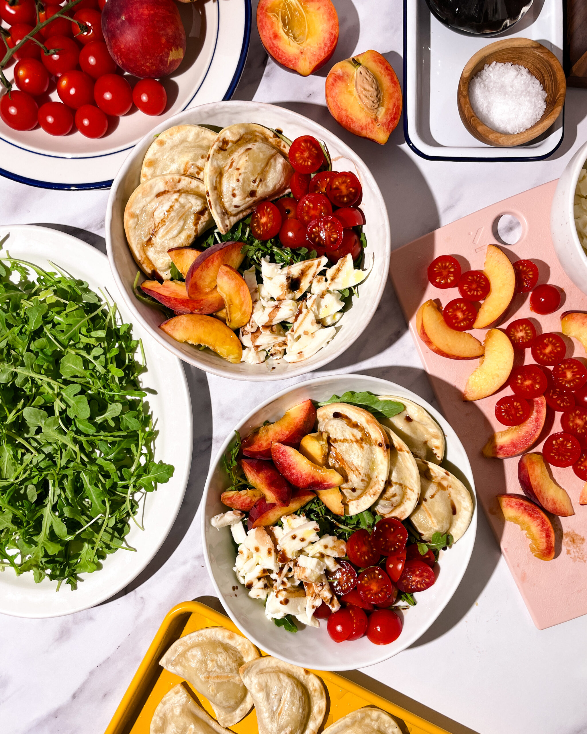 Mrs. T's Summer Grilled Pierogy Bowl | Easy Home Meals