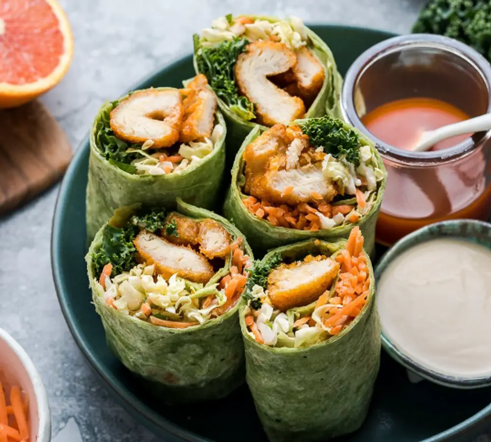 InnovAsian Orange Chicken Wraps