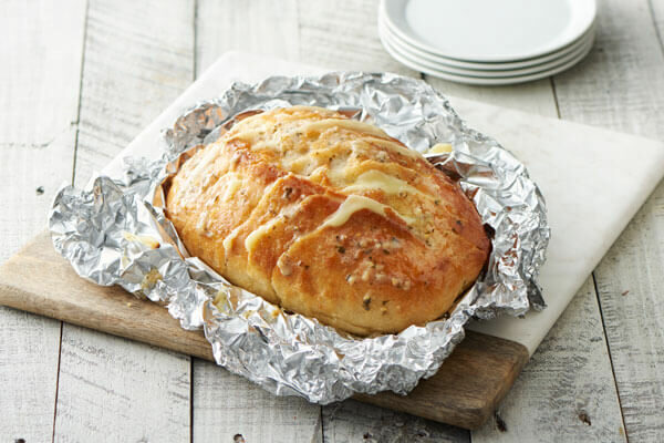 Cheesy Grilled Garlic & Herb Bread