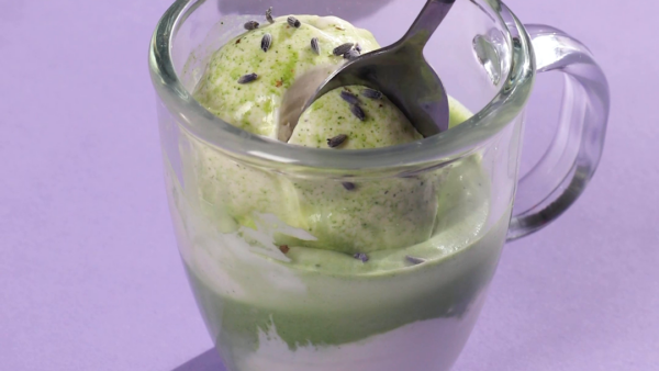 Lavender Matcha Affogato