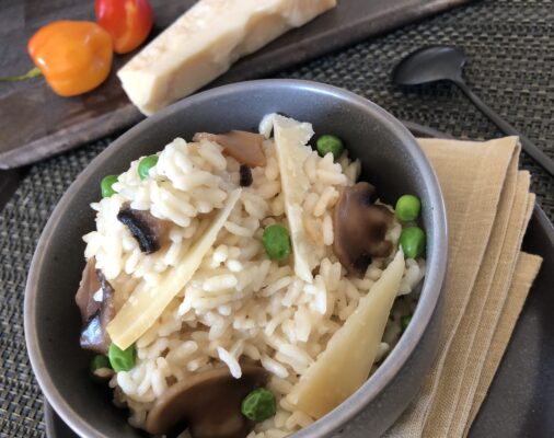 Mushroom Pea Risotto