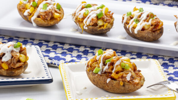 BBQ Chicken Potato Skins