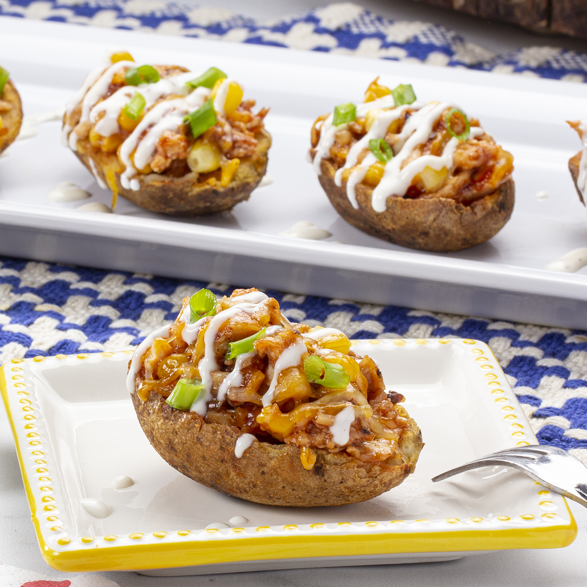 BBQ Chicken Potato Skins | Easy Home Meals