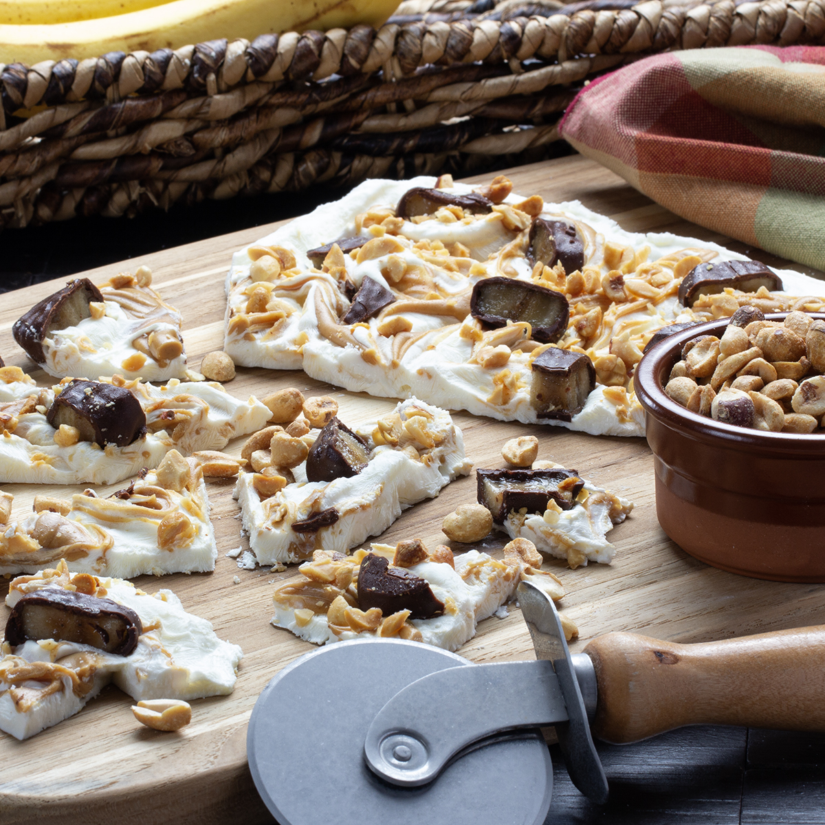 Peanut Butter & Banana Yogurt Bark Easy Home Meals