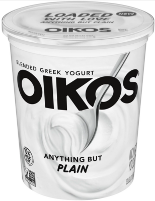 Oikos Blended Plain Greek Yogurt