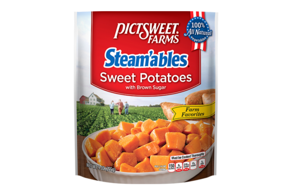 A bag of Pictsweet Sweet Potatoes with Brown Sugar