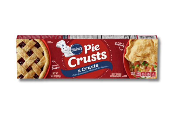 A box of Pillsbury Pie Crusts