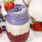 Silk Red White Blue Smoothie