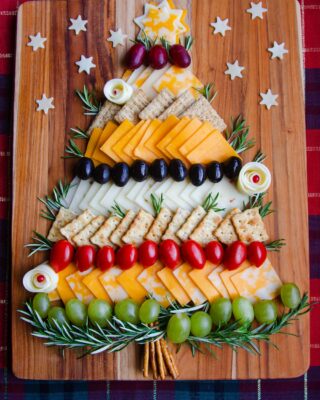 Silvia Christmas Tree Cheese Charcuterie Board