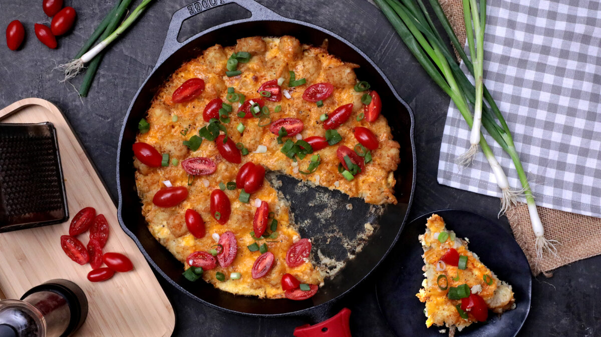 Smoky Tater Tot Breakfast Casserole