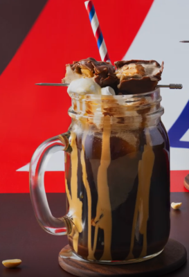 Snickers Ice Cream Coffee Float Video TN