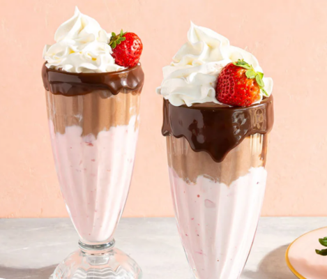 So Delicious Chocolate Covered Strawberry Milkshake