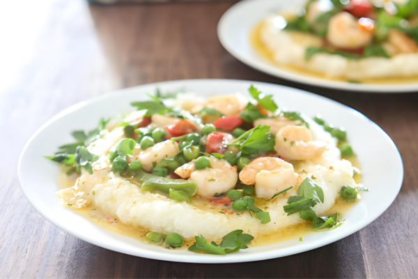 a bowl of southern shrimp and grits