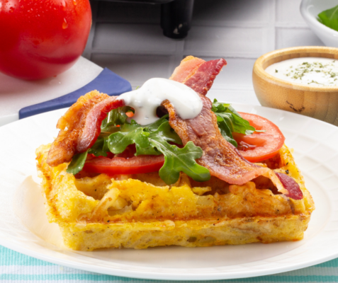 BLT Hash Brown Waffles