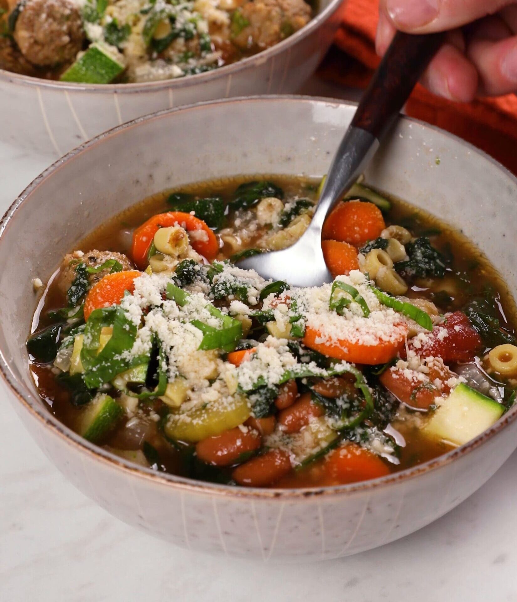 Slow-Cooker Meatball Minestrone | Easy Home Meals