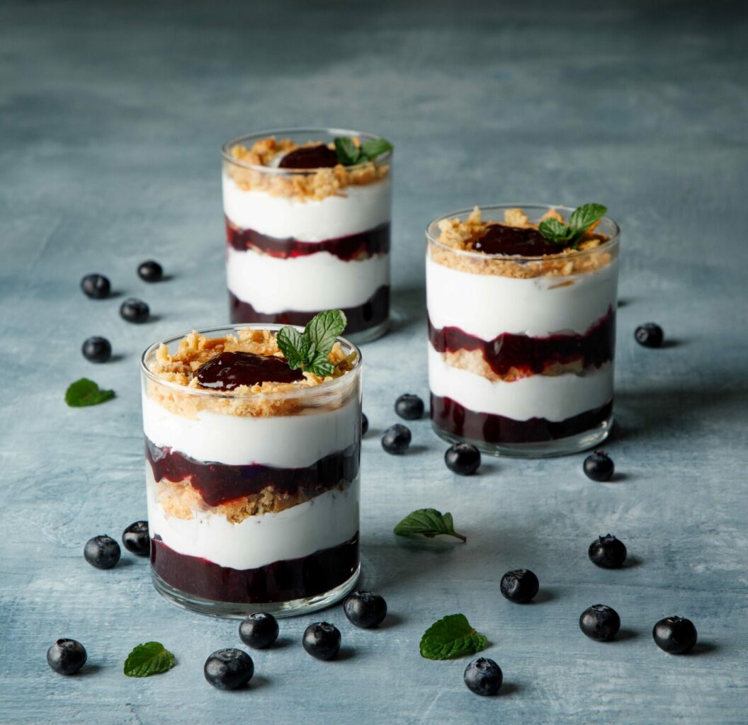 Individual Blueberry Pie Trifles