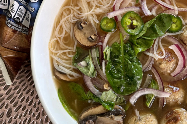 close up image of a bowl of soup 