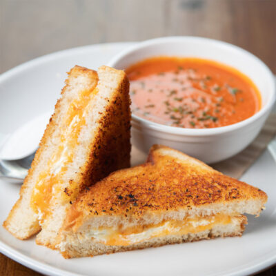 Tomato soup & grilled cheese