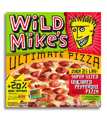 box of Wild Mike's Ultimate Pizza